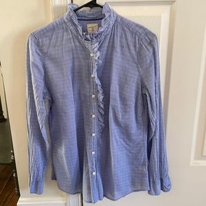 Gap Button Down with Flutter Neckline